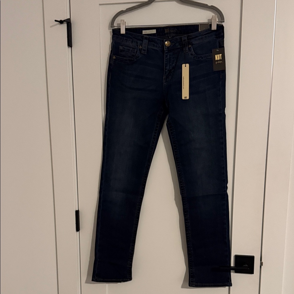 NWT Kut from the Kloth Dark Blue Straight Leg Jeans